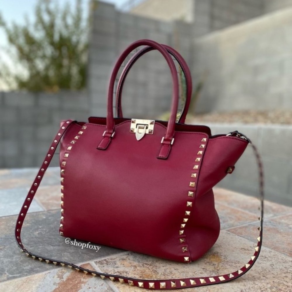SOLD Valentino Garavani Double Handle Satchel - Picture 1 of 16